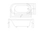 Ванна акриловая Ceruttispa Classic 155x75 CT9667
