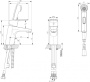 Смеситель для умывальника с гигиеническим душем Bravat Line F15299C-2 Смеситель для умывальника с гигиеническим душем Bravat Line F15299C-2
