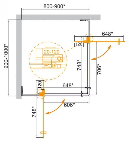Душевой уголок 90x80 см Cezares SLIDER SLIDER-AH-2-80/90-90/100-BR-NERO черный матовый Душевой уголок 90x80 см Cezares SLIDER SLIDER-AH-2-80/90-90/100-BR-NERO черный матовый