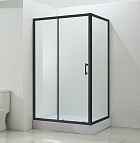 Душевой уголок без поддона 100x80 BandHours Mike/Side-Glass 810 чёрный матовый 190490001 Душевой уголок без поддона 100x80 BandHours Mike/Side-Glass 810 чёрный матовый 190490001
