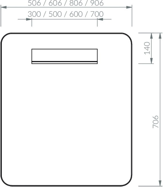 Зеркало RAVAK STRIP I 900x700 черное с подсветкой X000001572 Зеркало RAVAK STRIP I 900x700 черное с подсветкой X000001572