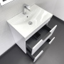 Тумба с раковиной Comforty Кама 60 см 00-00018648 напольная белая