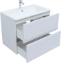 Тумба с раковиной Aquanet Терра 80 см 00323183 подвесная белая