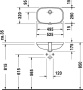 Раковина встраиваемая снизу 55 см DURAVIT D-Code 0338490000