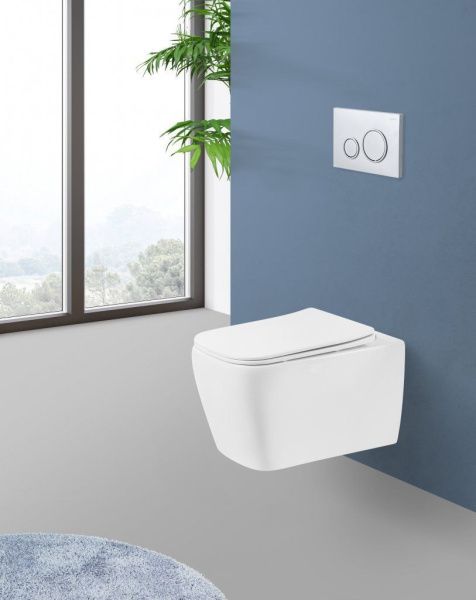 Унитаз подвесной  BelBagno VENETO BB132CHR Унитаз подвесной  BelBagno VENETO BB132CHR