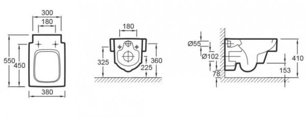 Унитаз подвесной Jacob Delafon Terrace EDA102-00