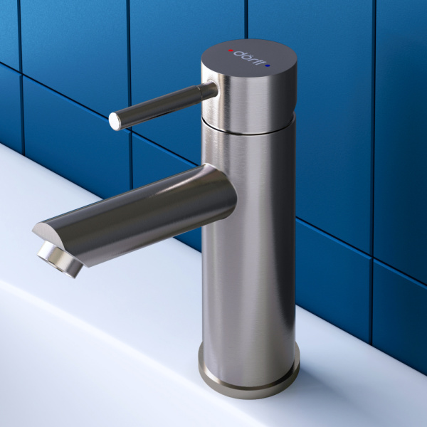 Смеситель для раковины Dorff Logic NEW нержавеющая сталь матовый