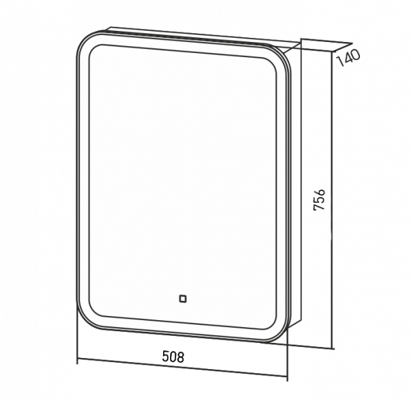 Зеркало-шкаф 50 см с LED подсветкой Silver Mirrors Фиджи flip левый/правый LED-00002471 Зеркало-шкаф 50 см с LED подсветкой Silver Mirrors Фиджи flip левый/правый LED-00002471