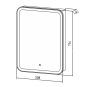 Зеркало-шкаф 50 см с LED подсветкой Silver Mirrors Фиджи flip левый/правый LED-00002471 Зеркало-шкаф 50 см с LED подсветкой Silver Mirrors Фиджи flip левый/правый LED-00002471