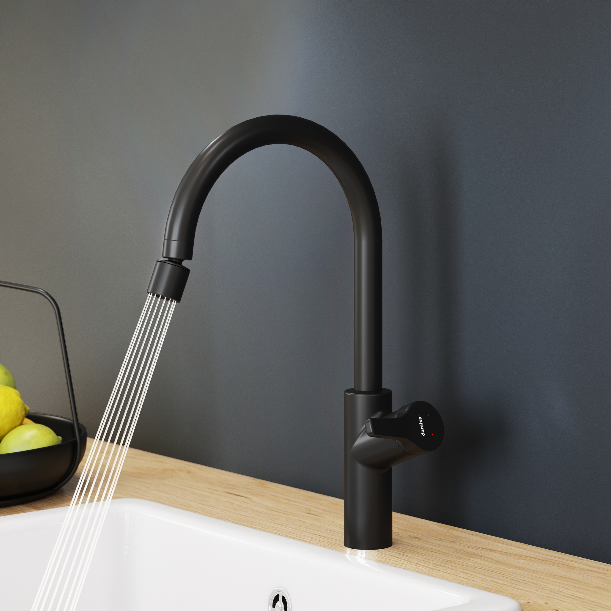 Смеситель для кухонной мойки Damixa Eclipse 310722300 хром глянцевый