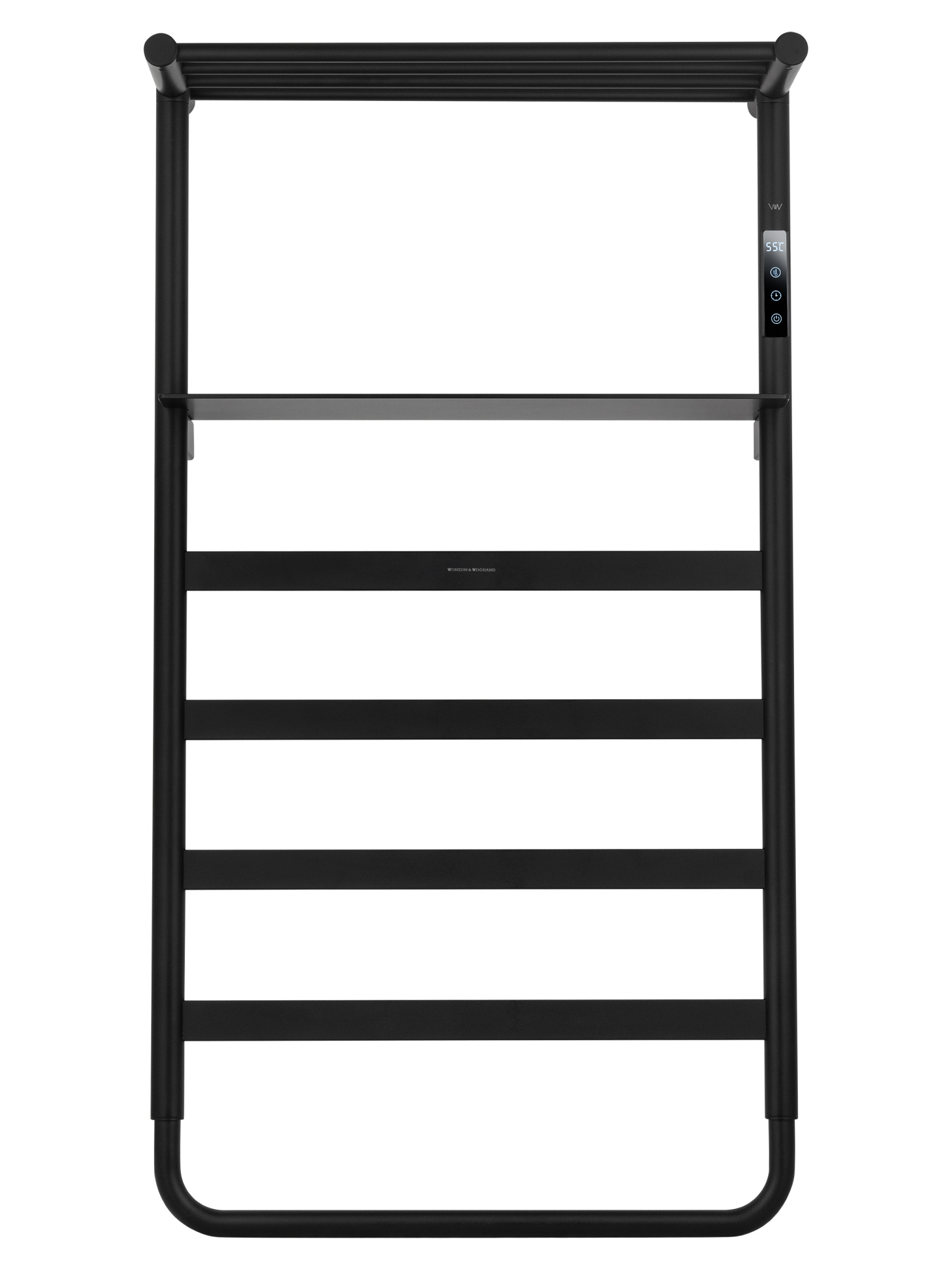 Полотенцесушитель электрический Wonzon & Woghand Düsseldorf WW-A208-MB подвесной черный матовый