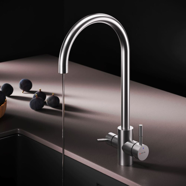 Смеситель для кухонной мойки Am.Pm X-Joy S с каналом для фильтра F85B07711 сатин матовый