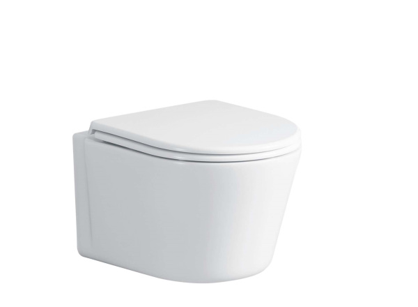 Унитаз подвесной Ceruttispa Santa CT9666 безободковый с микролифтом