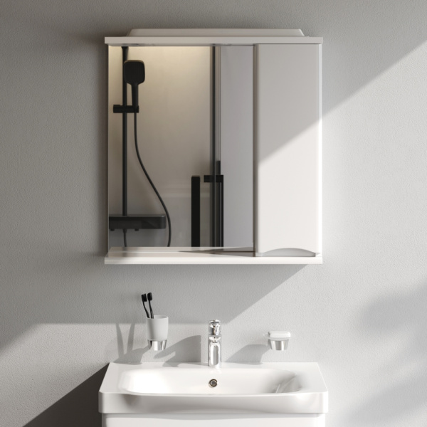 Шкаф зеркальный Am.Pm Like 65 см M80MPR0651WG R белый с подсветкой