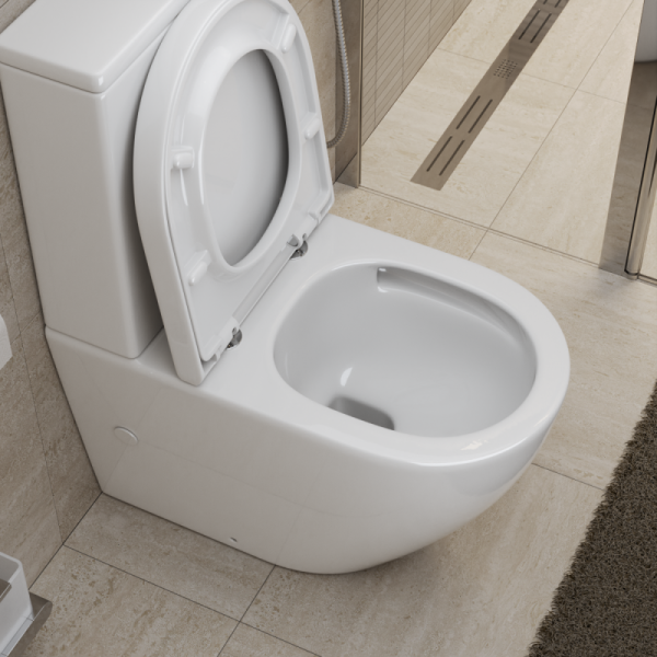 Чаша унитаза безободковая со смывом  BelBagno SFERA-R BB2141CP-TOR Чаша унитаза безободковая со смывом  BelBagno SFERA-R BB2141CP-TOR