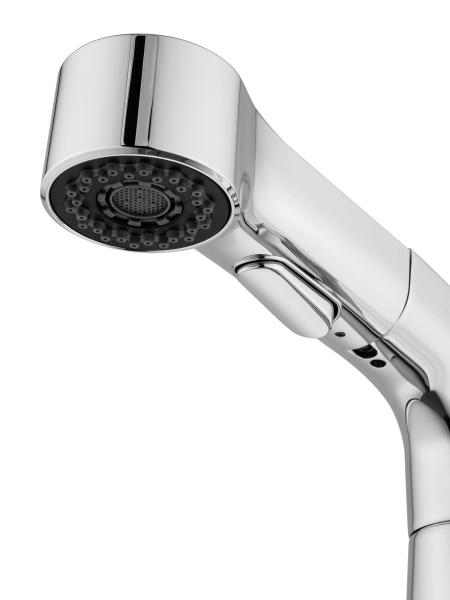 Смеситель для раковины с гигиеническим душем Wonzon & Woghand WW-121B108-CR хром глянцевый