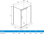 Душевой уголок Erlit ER10112H-C4 120x90x200 Душевой уголок Erlit ER10112H-C4 120x90x200