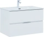 Тумба под раковину Aquanet Алвита New 80 см 00277514 подвесная белая матовая