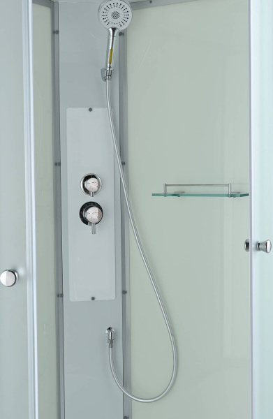 Душевая кабина с баней AvaCan 90x90 CK2090N профиль хром