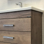 Тумба с раковиной Comforty Никосия 70 см 00-00008854 напольная дуб темный