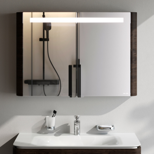 Шкаф зеркальный Am.Pm Sensation 100 см M30MCX1001TF табачный дуб с подсветкой