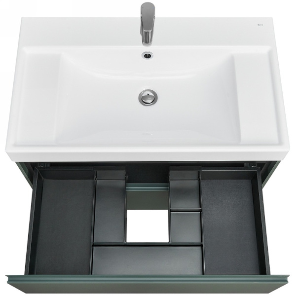 Тумба под раковину Roca Ona 80 см A857630513 подвесная зеленая