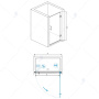 Душевая дверь RGW HO-011B 60x195 350601106-14 Душевая дверь RGW HO-011B 60x195 350601106-14