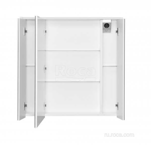 Зеркальный шкаф Roca Ronda 80 белый матовый/бетон ZRU9303009 Зеркальный шкаф Roca Ronda 80 белый матовый/бетон ZRU9303009