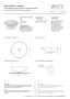 Раковина  White Ceramic Idea W10307PL сливовый матовый Раковина  White Ceramic Idea W10307PL сливовый матовый