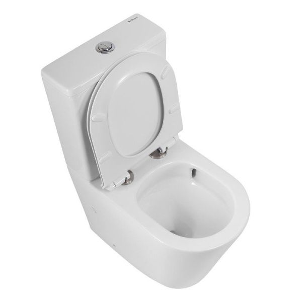 Чаша унитаза безободковая со смывом  BelBagno FLAY-R BB2149CP-TOR Чаша унитаза безободковая со смывом  BelBagno FLAY-R BB2149CP-TOR
