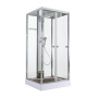 Душевая кабина с баней AvaCan 100x100 Z1910 профиль хром