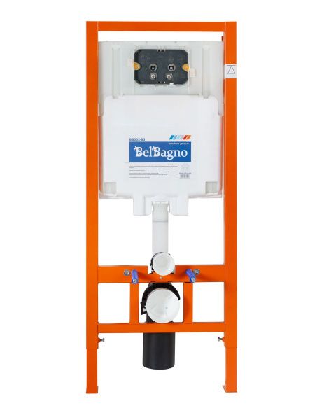 Комплект 2 в 1  инсталляция с кнопкой  BelBagno  BB002-80/BB012-MR-NERO.M Комплект 2 в 1  инсталляция с кнопкой  BelBagno  BB002-80/BB012-MR-NERO.M