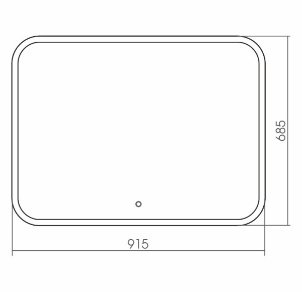 Зеркало GROSSMAN COMFORT 91х68 с LED подсветкой Зеркало GROSSMAN COMFORT 91х68 с LED подсветкой