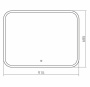 Зеркало GROSSMAN COMFORT 91х68 с LED подсветкой Зеркало GROSSMAN COMFORT 91х68 с LED подсветкой