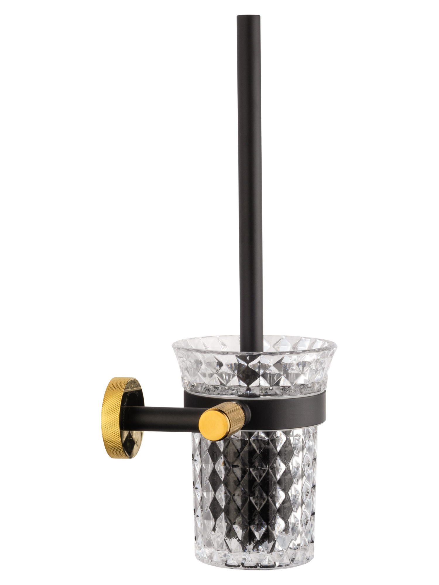 Ершик для унитаза Wonzon & Woghand Majestic WW-9229 черный с золотом глянцевый