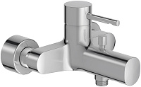 Однорычажный настенный смеситель для ванны и душа Jacob Delafon CUFF E45532-CP Однорычажный настенный смеситель для ванны и душа Jacob Delafon CUFF E45532-CP