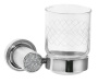 Стакан для ванной Boheme Royal Cristal 10924-CR-B хром глянцевый