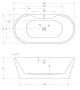 Ванна акриловая отдельностоящая 150x70 ABBER AB9299-1.5 Ванна акриловая отдельностоящая 150x70 ABBER AB9299-1.5
