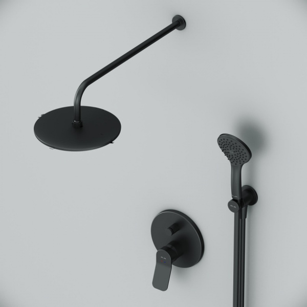 Душевой комплект AM.PM X-Joy FB85A1RH02 черный матовый