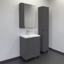 Шкаф зеркальный Comforty Лима 60 см 00-00019425 антрацит