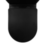 Унитаз-компакт Azario Black Queen AZ-8380 безободковый с микролифтом