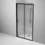 Дверь душевая в нишу 110 см AM.PM Gem W90G-110-1-195BT профиль черный матовый стекло прозрачное Дверь душевая в нишу 110 см AM.PM Gem W90G-110-1-195BT профиль черный матовый стекло прозрачное