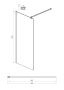Душевая перегородка 90х200 см Ambassador Walk-in 15034128 хром Душевая перегородка 90х200 см Ambassador Walk-in 15034128 хром