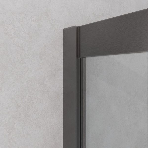 Душевой уголок 100x100 см Cezares RELAX 304 RELAX-304-P-1-100-C-GM вороная сталь матовая
