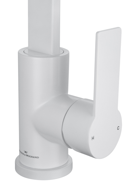 Смеситель для кухонной мойки Wonzon & Woghand WW-AE4550-MW белый матовый