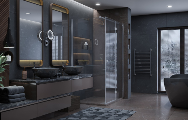 Душевое ограждение 120x80 120х80 Ambassador Diamond 12011107L Душевое ограждение 120x80 120х80 Ambassador Diamond 12011107L
