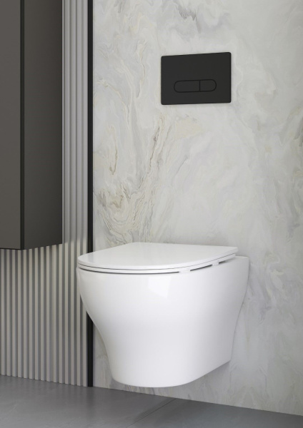 Унитаз Boheme Fiore 978-SET-2-MW подвесной с микролифтом