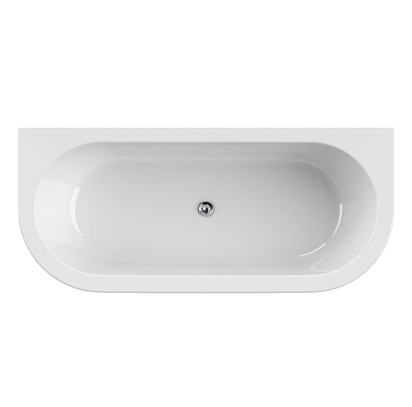 Ванна акриловая Cezares Slim 180x80 SLIM WALL-180-80-60-W37-SET