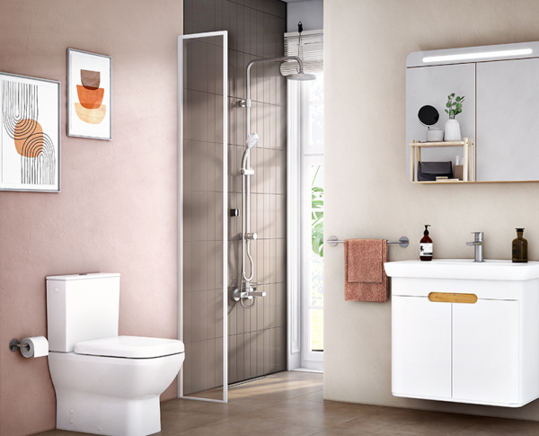 Душевая система с тропическим и ручным душем VitrA System Rain A45597EXP Душевая система с тропическим и ручным душем VitrA System Rain A45597EXP