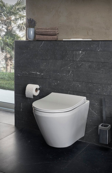 Подвесной безободковый унитаз VitrA Integra Round 7041B003-0075 Подвесной безободковый унитаз VitrA Integra Round 7041B003-0075